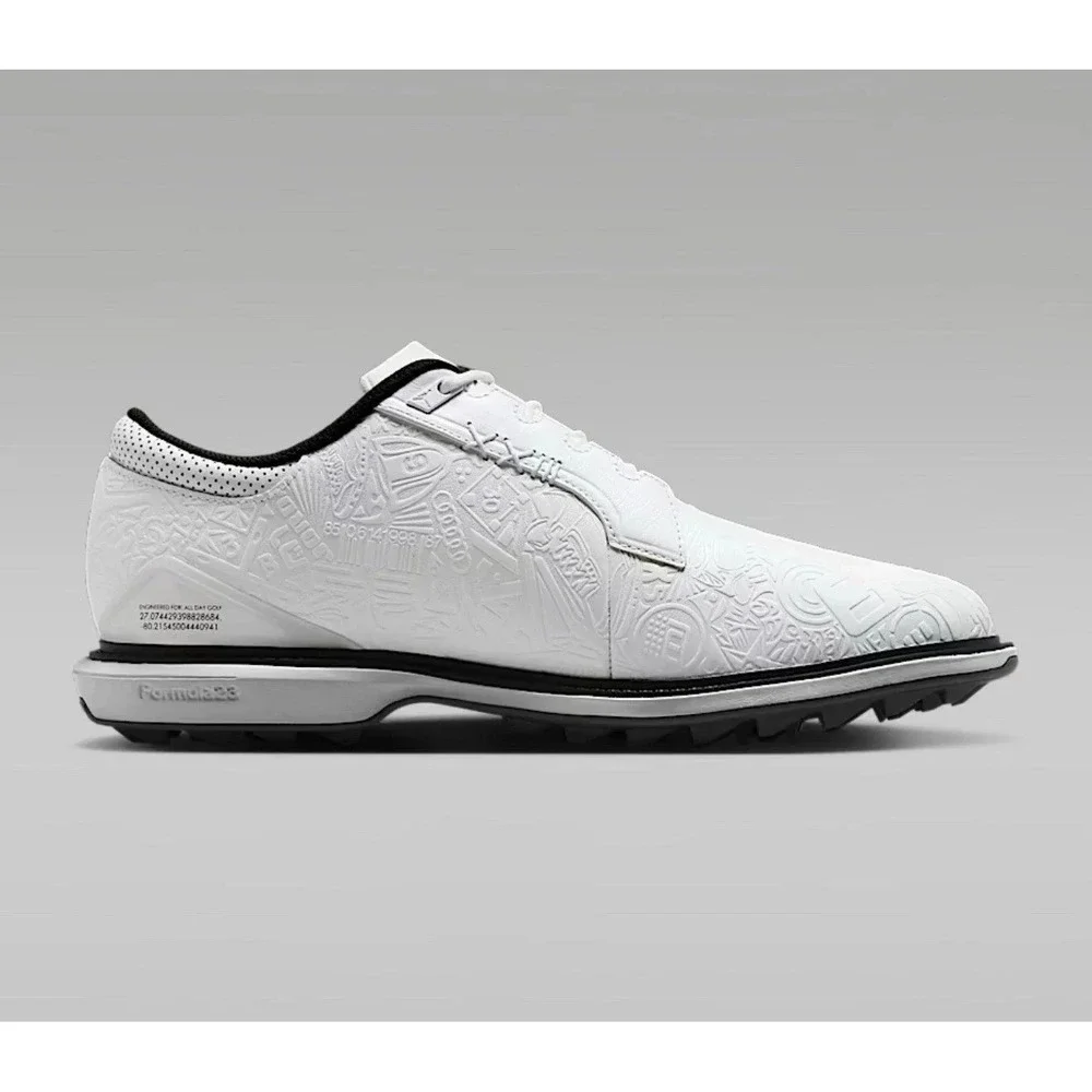 NEW‎ Nike Air Jordan ADG 5 Mens Size 8 Low White Black Golf FQ7874-102 RARE